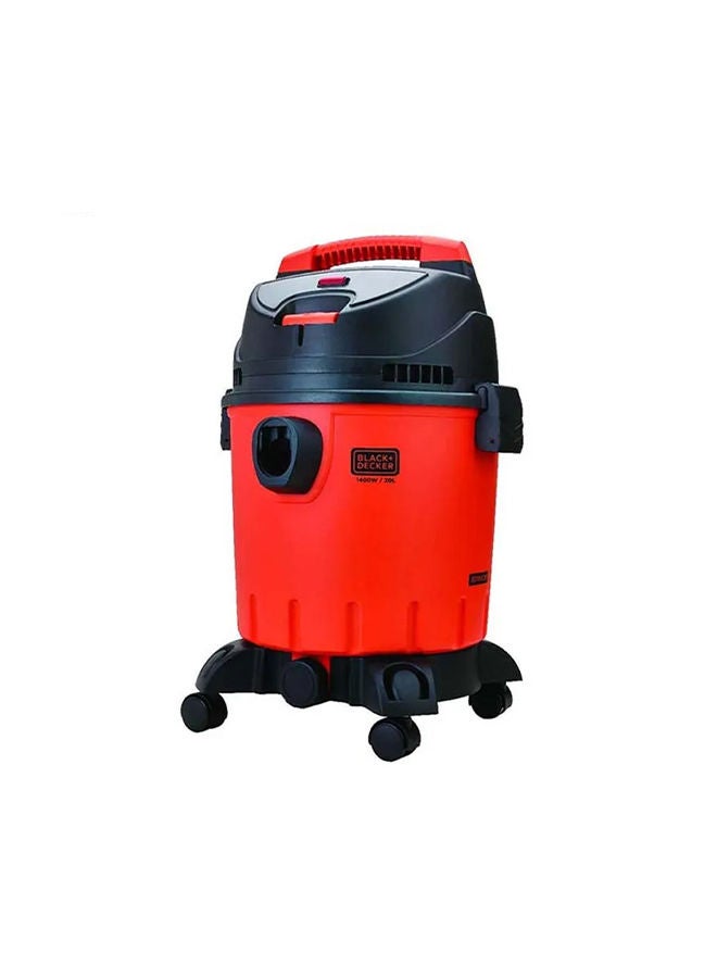 BLACK+DECKER - Drum Vacuum Cleaner With Wet And Dry Function 20 L 1400 W WDBD20-B5 Orange/Black - Image 1