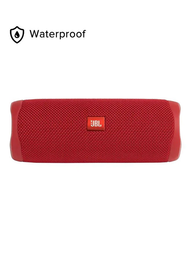 JBL - Flip 5 Waterproof Portable Bluetooth Speaker Red - Image 1