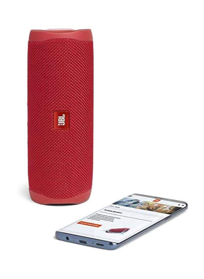 JBL - Flip 5 Waterproof Portable Bluetooth Speaker Red - Image 1