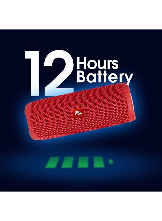 JBL - Flip 5 Waterproof Portable Bluetooth Speaker Red - Image 1