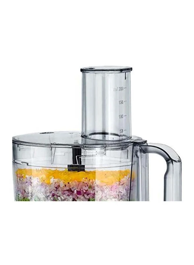 BLACK+DECKER Food Processor, 1.5L Bowl, 29 Functions, Blender, Mill, Juicer, Stainless Steel Blade, 2 Speeds + Pulse, Reversible Slicing & Shredding Disc, Compact 6-in-1 Design, 600 W FX650-B5 Black/Silver