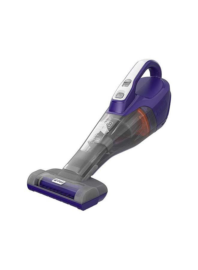 BLACK+DECKER Cordless Dustbuster Handheld Pet Care Vacuum with Motorized Pet Head, Jack Plug Charger & Wall Mount for Home & Car 400 ml 18 W DVB315JP-GB Indigo/Grey  - Image 1
