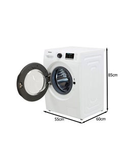 9 Kg Front Load Washing Machine with Digital Inverter Technology, Hygiene Steam, Ecobubble 130 kW WW90TA046AE White/Black - v1668600536/N46625319A_4