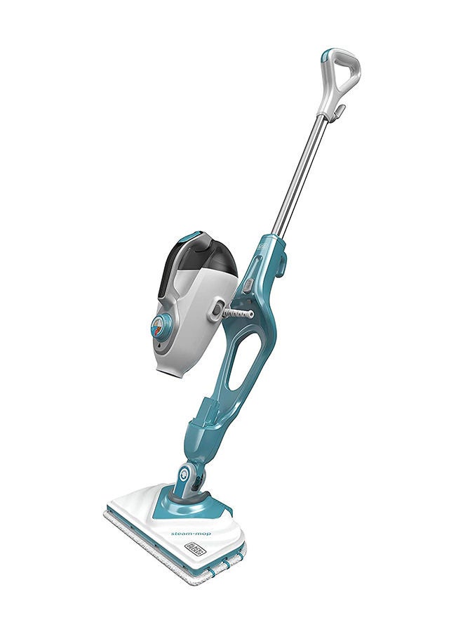 BLACK+DECKER - 2 in 1 Steam Mop with Delta Head and SteaMitt features 1600 W BHSM1615DAM-GB White/Blue - Image 1