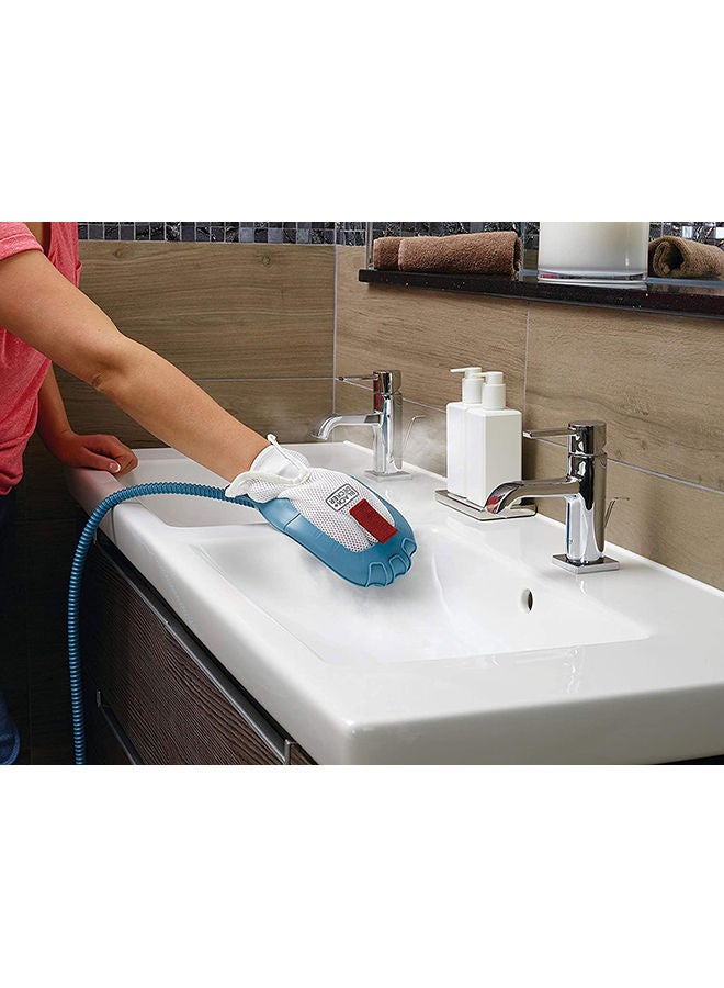 BLACK+DECKER - 2 in 1 Steam Mop with Delta Head and SteaMitt features 1600 W BHSM1615DAM-GB White/Blue - Image 1