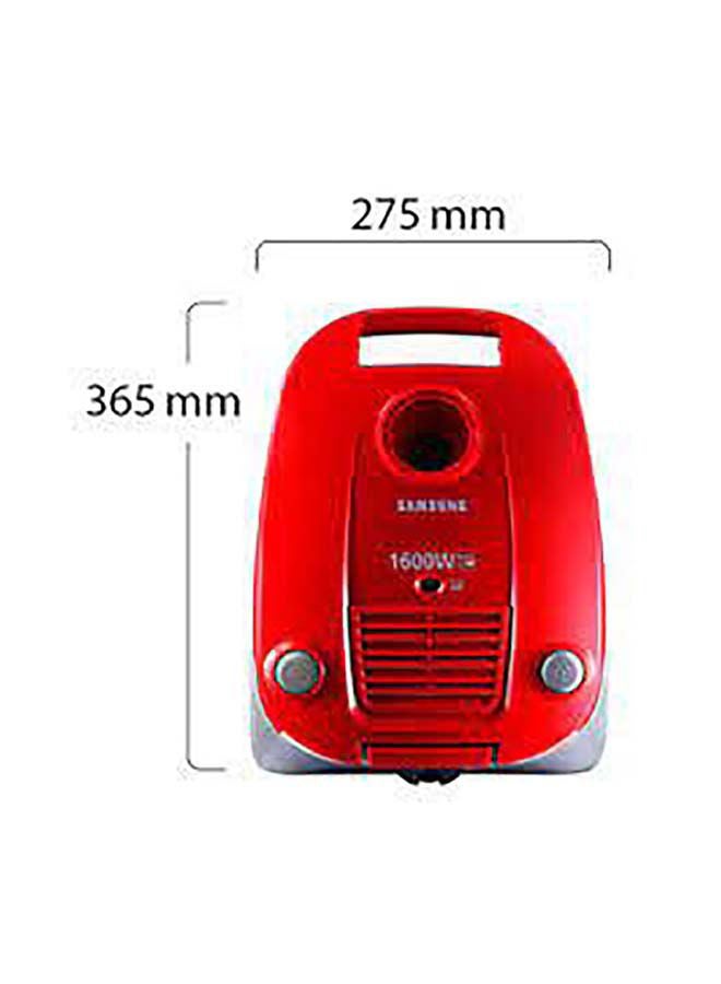 Canister Vacuum Cleaner 3 L 1600 W SC4130R Red/Grey