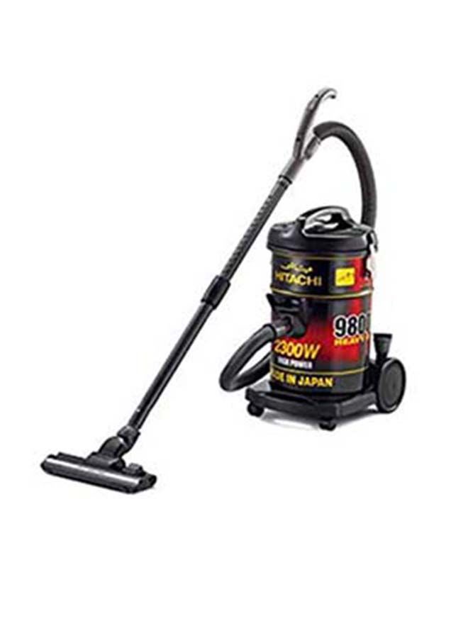 HITACHI Drum Vacuum Cleaner 2300 Watts, 21 Liters Dust Capacity, Removable & Washable Filter, Rug-Floor Nozzle With Multi Angle Head, Best For Home, Office & Mosque, Made In Japan 21 L 2300 W CV9800YJ240BR Black  - Image 4