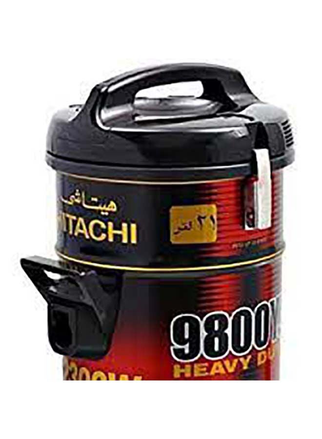 Drum Vacuum Cleaner 2300 Watts, 21 Liters Dust Capacity, Removable & Washable Filter, Rug-Floor Nozzle With Multi Angle Head, Best For Home, Office & Mosque, Made In Japan 21 L 2300 W CV9800YJ240BR Black