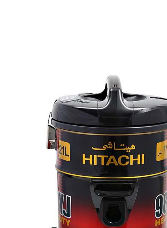 Drum Vacuum Cleaner 2300 Watts, 21 Liters Dust Capacity, Removable & Washable Filter, Rug-Floor Nozzle With Multi Angle Head, Best For Home, Office & Mosque, Made In Japan 21 L 2300 W CV9800YJ240BR Black