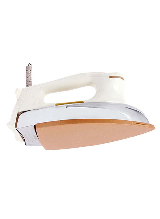 Automatic Dry Iron- GDI23011| Iron Box with Temperature Settings Dial and Auto Shut Off Function| Super Deluxe Heavy Weight Iron Box, Suitable for All Kinds of Fabric| Equipped with Teflon Coating| 7 Years Warranty, White and golden 2.5 kg 1200 W GDI23011 White/Silver/Gold 