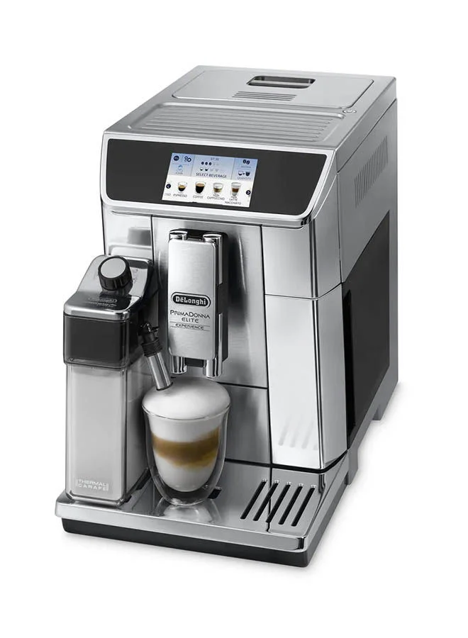 De'Longhi PrimaDonna Elite, 19 Bar, Built in Grinder, Automatic cleaning, 1 L 1450 W ECAM650.85.MS Silver
