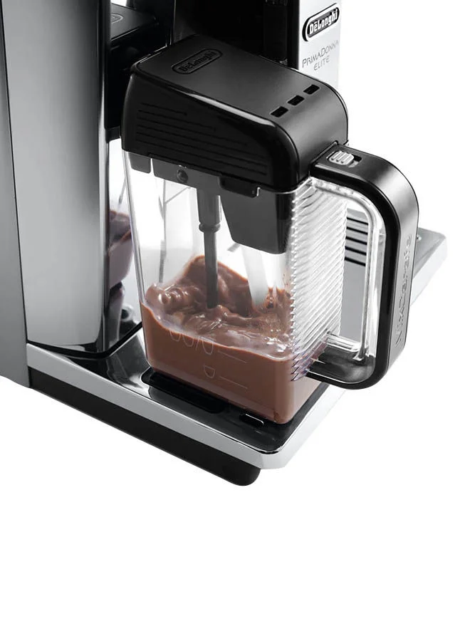 De'Longhi PrimaDonna Elite, 19 Bar, Built in Grinder, Automatic cleaning, 1 L 1450 W ECAM650.85.MS Silver