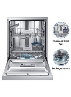 13L 6 Programmes 13 Place Settings Free Standing Dishwasher 1800 W DW60M6040FS Silver - v1668601987/N30494404A_8