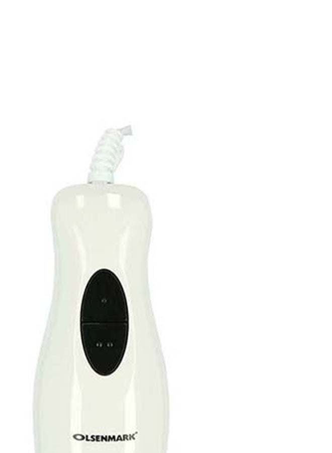 Olsenmark - 4 in 1 Hand Blender with Copper Motor, Anti-Splatter and Stainless Steel Blade &  2 Speed Setting OMHB2353 White/Silver/Black - Image 1
