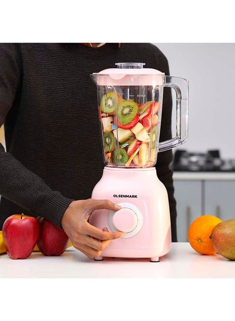 2 in 1 Blender 1.5 L 350 W OMSB2414 Pink/White/Clear
