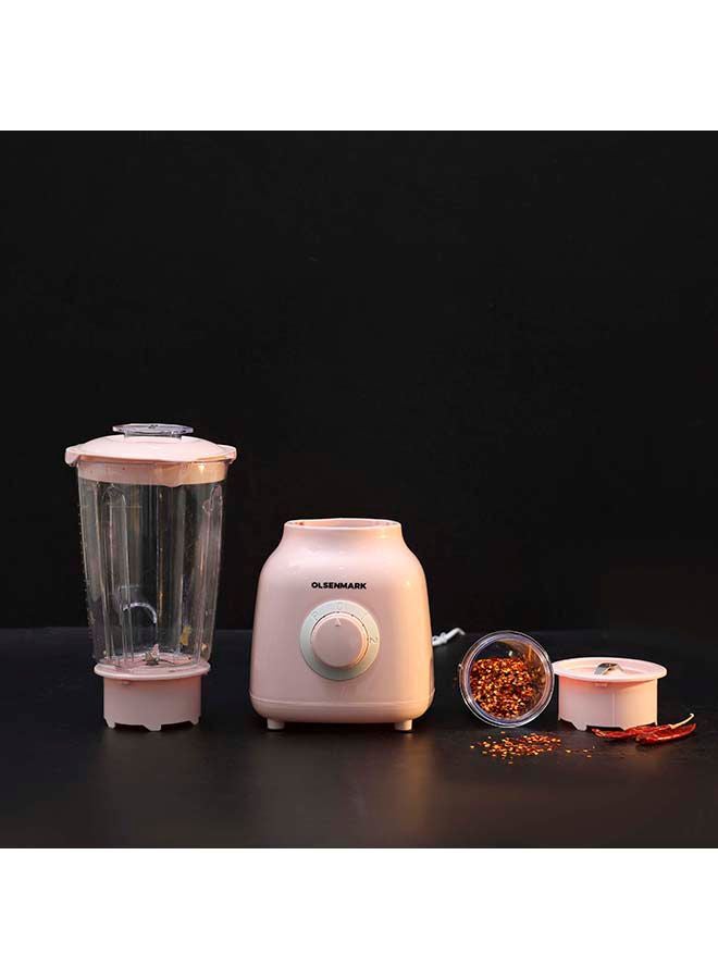 2 in 1 Blender 1.5 L 350 W OMSB2414 Pink/White/Clear