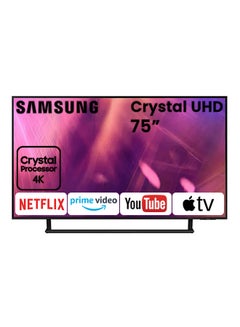 75 Inch LCD TV Crystal UHD 4K Processor AirSlim PQI 2800 HDR 10+ Mega Contrast Dynamic Crystal Color UHD Dimming Built in Receiver (2021 Model) 75AU9000 Black