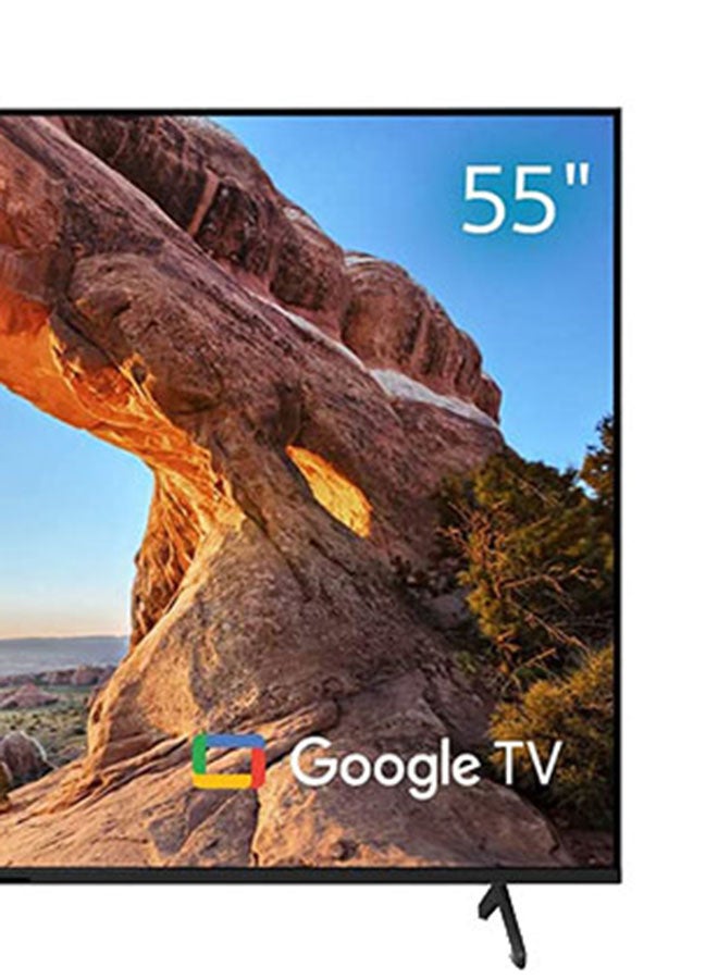 سوني - تلفزيون برافيا X85J ذكي يدعم جوجل مقاس 55 بوصة بجودة 4K بدقة فائقة الوضوح ونطاق ديناميكي عالي بجودة 4K/ ‏120 إطاراً في الثانية KD55X85J أسود - Image 1