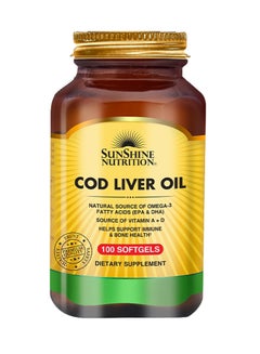 SUNSHINE NUTRITION Cod Liver Oil 100 Softgel 