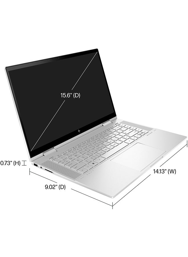 Envy X360 15-EW0023DX Touchscreen Convertible 2 In 1 (Upgraded Version) Laptop With 15.6-Inch Display, Intel Evo Platform Core i7-1255U Processer/16GB RAM/512GB SSD/Intel Iris Xe Graphics/Windows 11 Home English Silver - v1668605689/N53367845A_4