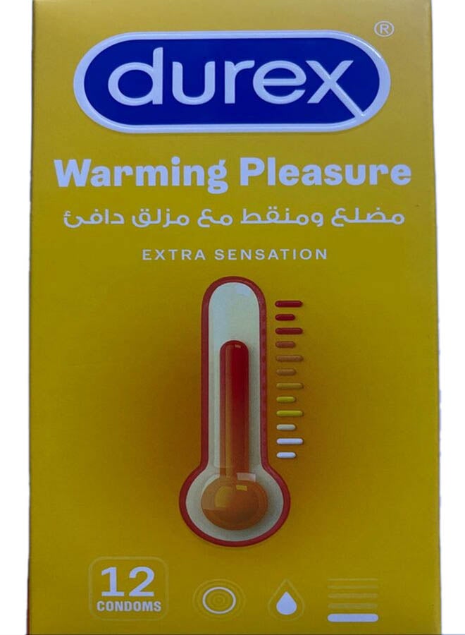 Durex - Warming Pleasure Condoms For Men 12 Pieces - Image 1