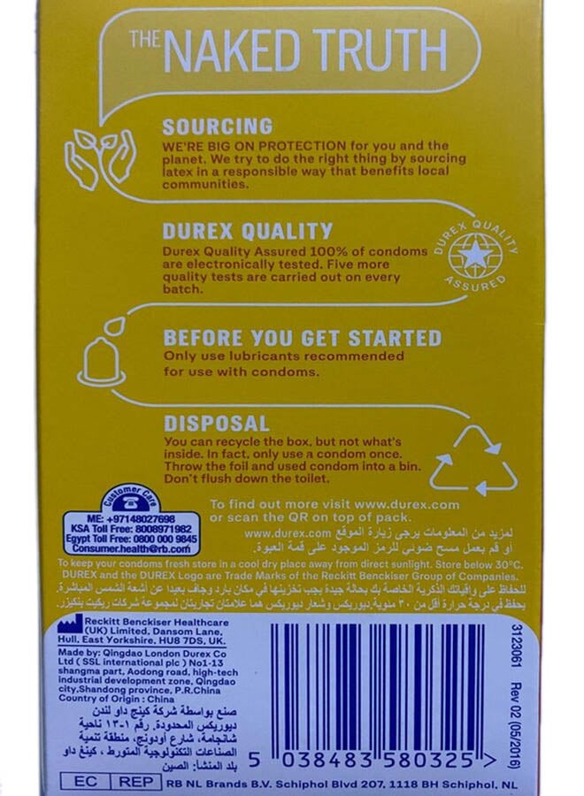 Durex - Warming Pleasure Condoms For Men 12 Pieces - Image 1