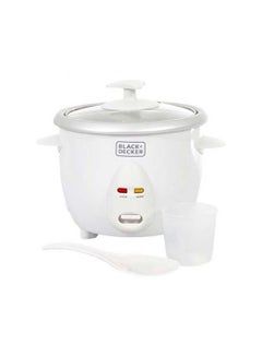 Rice Cooker, Removable NonStick Aluminum Bowl, Steaming Tray, Water Level Indicator, Glass Lid with Cool Touch, Cook and Warm Functions, 220-240V, 0.6 L 350 W RC650-B5 White - v1668611431/N11426635A_3