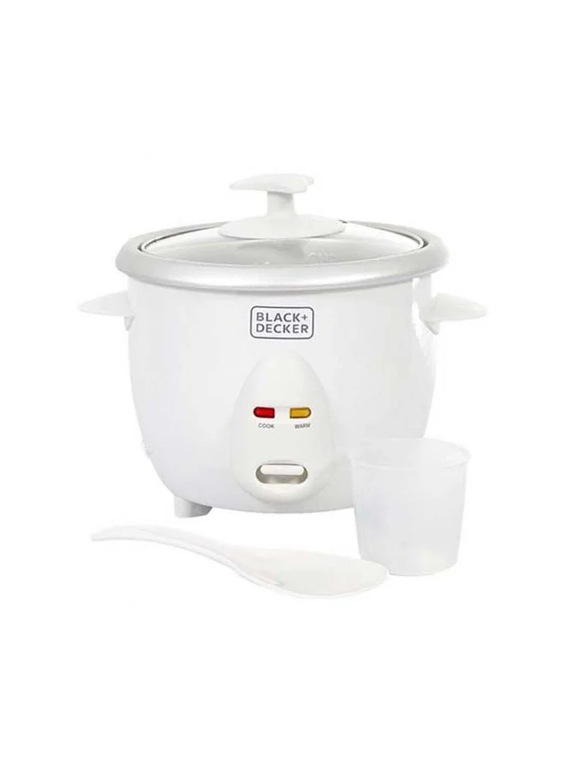 بلاك اند ديكر جهاز طهي الأرز 0.6 L 350 W RC650-B5 أبيض