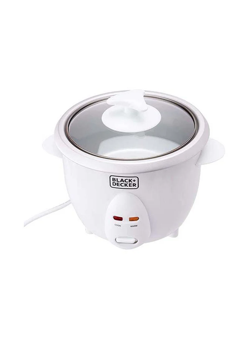 بلاك اند ديكر جهاز طهي الأرز 0.6 L 350 W RC650-B5 أبيض