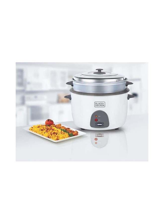 بلاك اند ديكر وعاء طهي أرز كهربائي بسطح مانع للالتصاق 4.5 L 1600.0 W RC4500-B5 أبيض  - Image 2