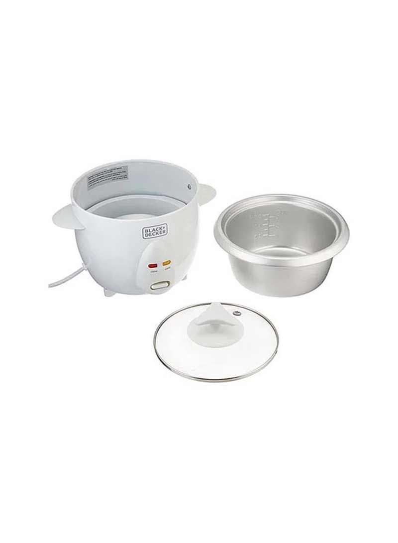 بلاك اند ديكر جهاز طهي الأرز 0.6 L 350 W RC650-B5 أبيض