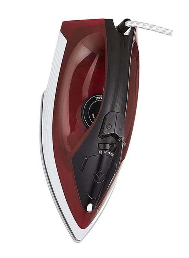 BLACK+DECKER - Steam Iron, Ceramic Coated Soleplate, 300ml Tank, Anti-Calc, Drip-Free, Self-Cleaning, Auto Shutoff, Adjustable Steam, Quick Fabric Settings, Removes Creases, 300 ml 1600 W X1550-B5 Red/Black/White - Image 1