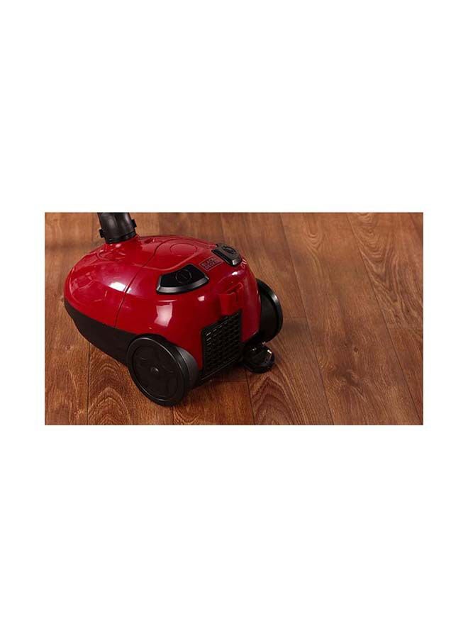 BLACK+DECKER - Portable Corded Vacuum Cleaner, 1000W, with 1L Dust Bag, 3-Speed Settings for Deep Cleaning, Anti-Tangle Beater Bar, Easy Empty Bowl, Battery Indicator 1000 W VM1200-B5 Red/Black - Image 1