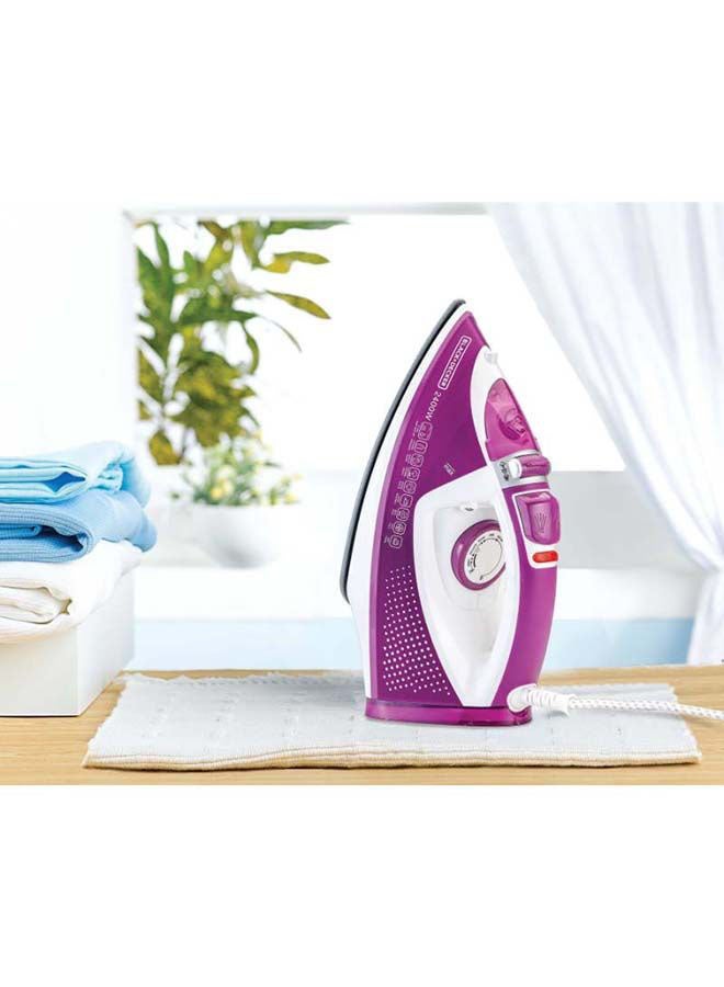 Steam Iron, Ceramic Soleplate, 2-Way Auto Shutoff, Variable Steam Control, Vertical Steam, Anti-Calc System, Self-Clean Function, 60g/min Boost, 320 ml 2400 W X2450-B5 Purple/White - v1668611460/N27634890A_6