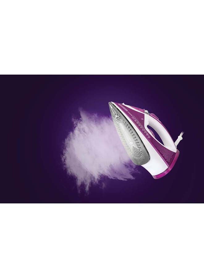 Steam Iron, Ceramic Soleplate, 2-Way Auto Shutoff, Variable Steam Control, Vertical Steam, Anti-Calc System, Self-Clean Function, 60g/min Boost, 320 ml 2400 W X2450-B5 Purple/White - v1668611460/N27634890A_8