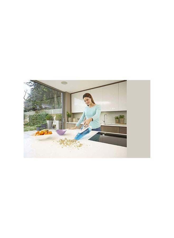 BLACK+DECKER - 10.8V 1.5Ah Li-Ion Wet & Dry Cordless Dustbuster Hand Vacuum 240 ml 16.2 W WDA315J-B5 White/Blue - Image 1