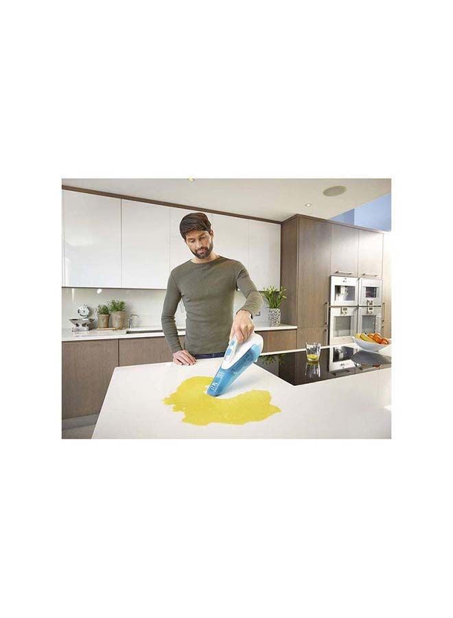 BLACK+DECKER - 10.8V 1.5Ah Li-Ion Wet & Dry Cordless Dustbuster Hand Vacuum 240 ml 16.2 W WDA315J-B5 White/Blue - Image 1