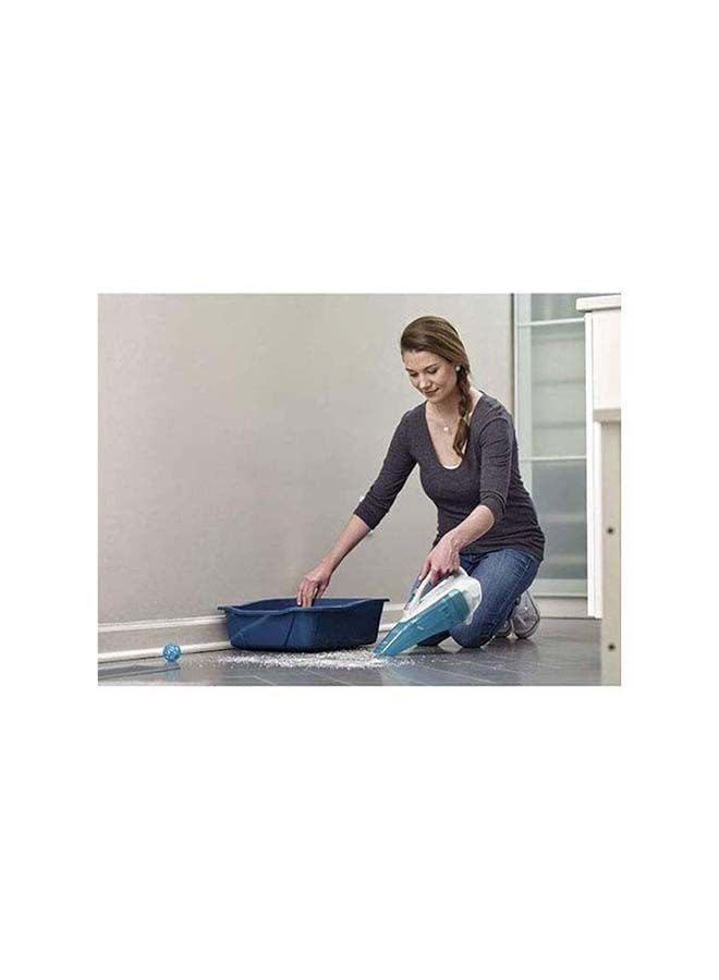 BLACK+DECKER - 10.8V 1.5Ah Li-Ion Wet & Dry Cordless Dustbuster Hand Vacuum 240 ml 16.2 W WDA315J-B5 White/Blue - Image 1
