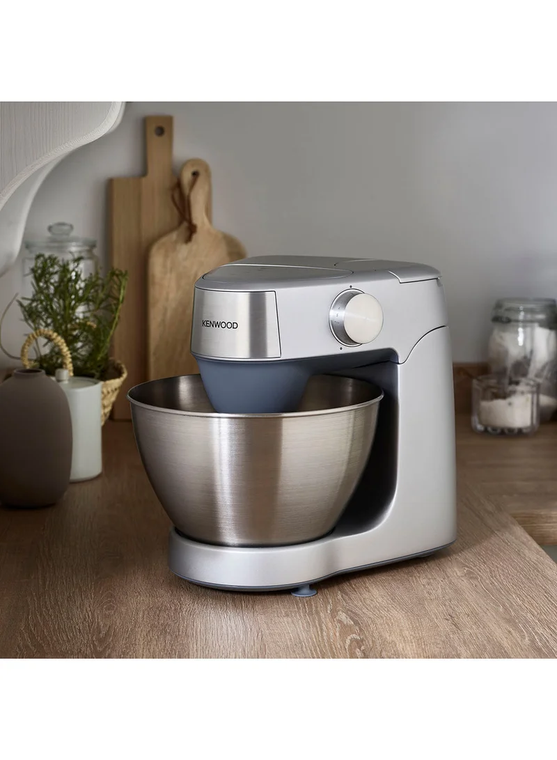KENWOOD Kitchen Machine, Stainless Steel Bowl, Prospero 10 Attachments, Variable Speed, K-Beater, Whisk, Dough Hook, Glass Blender, Meat Grinder, Food Processor, Juicer, Citrus Juicer, Multi Mill, 4.3 L 1000 W KHC29.W0SI Silver