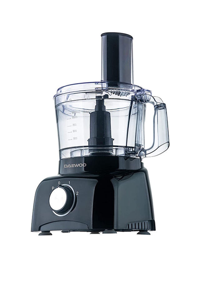 DAEWOO - Food Processor 15 Functions 7-in-1 (Citrus Juicer + Chopper + Slicer + Julienne + Potato Cutter + Emulsifier + Dough Mixer) Korean Technology - 1200.0 ml 450.0 W DFP3630 Black - Image 1
