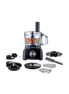 DAEWOO Food Processor 15 Functions 7-in-1 (Citrus Juicer + Chopper + Slicer + Julienne + Potato Cutter + Emulsifier + Dough Mixer) Korean Technology - 1200.0 ml 450.0 W DFP3630 Black  - Image 1