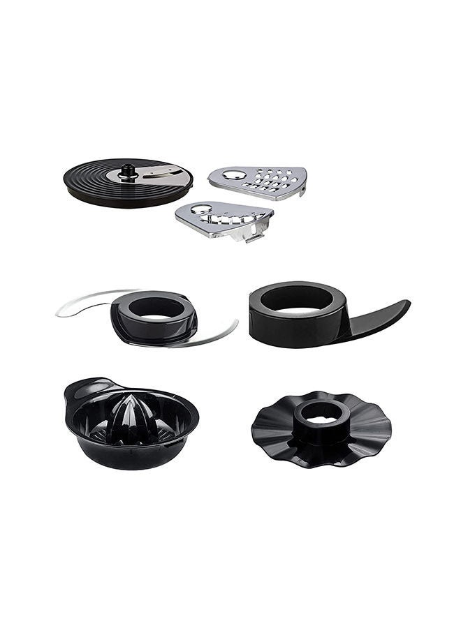 DAEWOO - Food Processor 15 Functions 7-in-1 (Citrus Juicer + Chopper + Slicer + Julienne + Potato Cutter + Emulsifier + Dough Mixer) Korean Technology - 1200.0 ml 450.0 W DFP3630 Black - Image 1