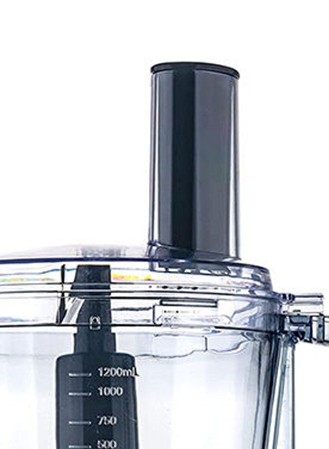 DAEWOO - Food Processor 15 Functions 7-in-1 (Citrus Juicer + Chopper + Slicer + Julienne + Potato Cutter + Emulsifier + Dough Mixer) Korean Technology - 1200.0 ml 450.0 W DFP3630 Black - Image 1