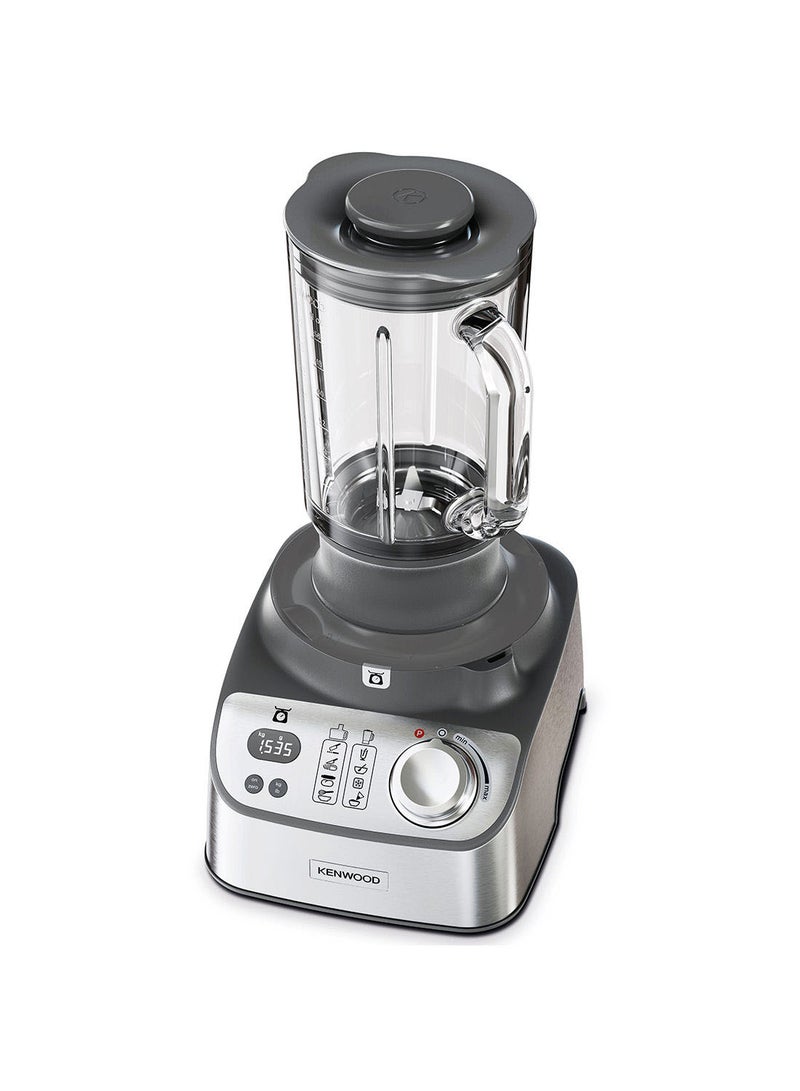 KENWOOD - Food Processor, 3L Food Processor, 1.5L Thermo Resist Glass Blender, 11 Processing Attachments, Glass Multi Mill, Juice Extractor, Digital Display, Kitchen Scale, 3 L 1000 W FDM71.980SS silver - Image 1