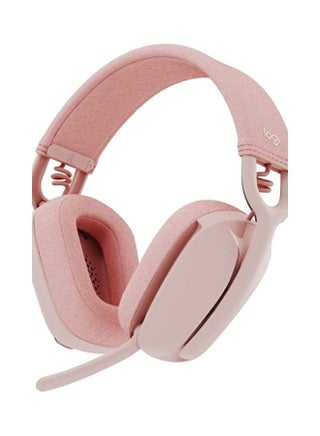 Vibe 100 Lightweight Wireless Over Ear Headphones With Noise Cancelling Advanced Multipoint Bluetooth Works With Teams Google Meet Zoom Mac PC Pink - v1668619918/N53368128A_1