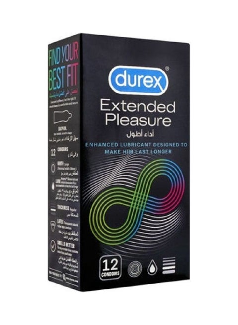 Extended Pleasure Condoms Longer Performance (12 Condoms)