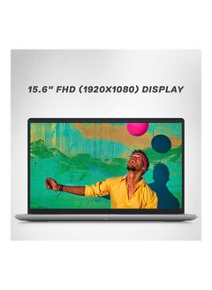 ديل لابتوب إنسبايرون ‎15 3520 بشاشة مقاس 15.6 بوصة بدقة كاملة الوضوح ومعالج إنتل كور i5-1235U الجيل الثاني عشر/ذاكرة رام 8 جيجابايت/محرك أقراص SSD سعة 256 جيجابايت/بطاقة رسومات إنتل أيريس Xe /نظام تشغيل ويندوز 11 الإنجليزية/العربية فضي  - Image 5