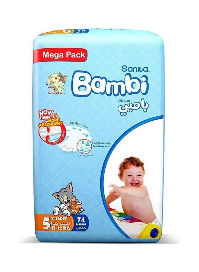 Sanita Bambi - Size 5, Xl, 13-25 Kg, Mega Pack, 148 Diapers - Image 1