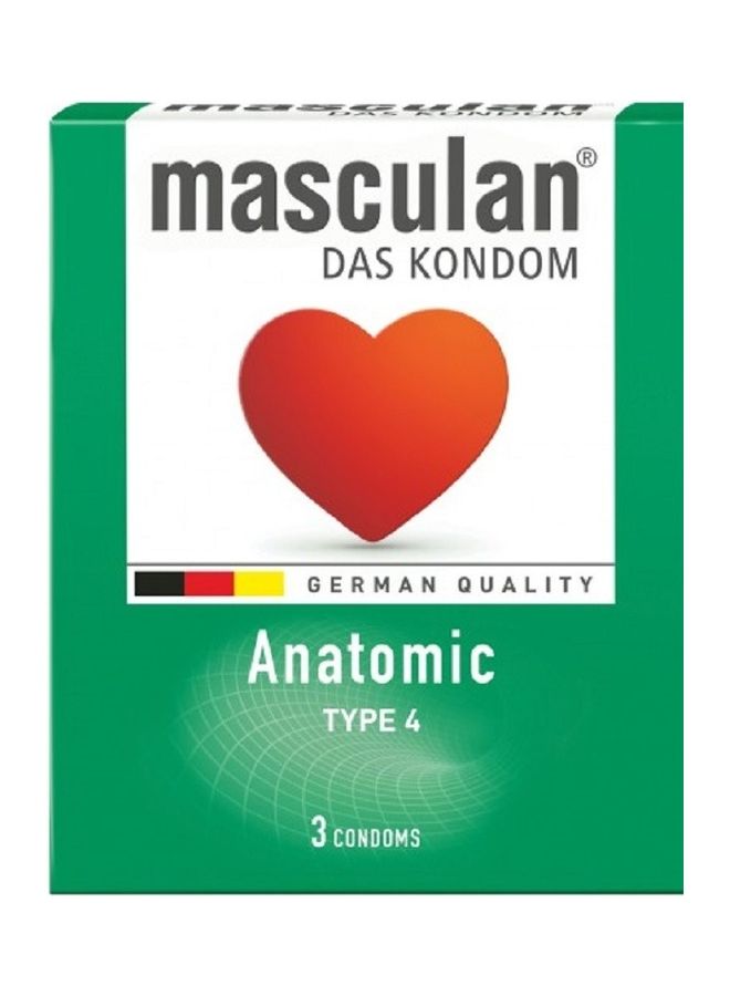 masculan 3-Pieces Anatomic Type Condoms  - Image 2