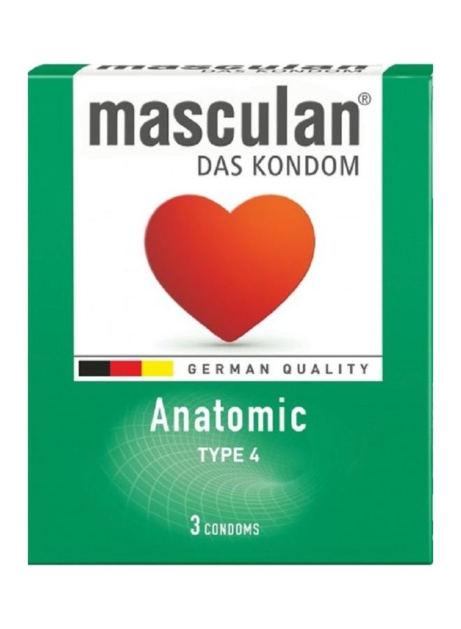 masculan 3-Pieces Anatomic Type Condoms  - Image 3